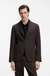 Slim-fit blazer in a machine-washable linen blend