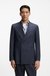 Relaxed-fit blazer in micro-patterned virgin wool