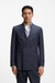 Relaxed-fit blazer in micro-patterned virgin wool