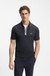 Slim-fit polo shirt with a zip placket