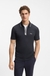 Slim-fit polo shirt with zip placket