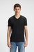 Two-pack of V-neck T-shirts in stretch cotton