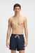 Fully lined swim shorts with contrast logo