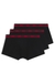 Three-pack of logo trunks in stretch cotton