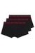 Three-pack of logo trunks in stretch cotton