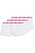 Three-pack of logo trunks in stretch cotton
