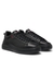 Smooth-leather trainers with contrast branding