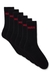 Six-pack of quarter-length socks with logo detail