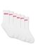 Six-pack of quarter-length socks with logo detail