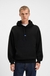 Cotton-terry hoodie with blue logo label