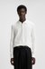 Slim-fit knit polo with rear logo