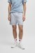 Cotton-blend shorts with vertical stripe