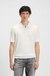 Knit polo with covered placket