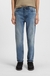 Tapered-fit jeans in blue rigid denim