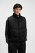 Water-repellent gilet in padded satin