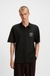Relaxed-fit polo shirt in cotton with split logo