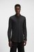 Slim-fit shirt in stretch cotton with stand collar