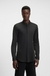 Slim-fit shirt in stretch cotton with stand collar