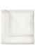 Plain pocket square with logo and border