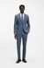 Two-piece slim-fit suit in wool-blend poplin