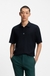 Relaxed-fit polo shirt with jacquard pattern