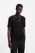Cotton-jersey polo shirt with contrast edges