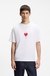 All-gender Cotton-jersey T-shirt with origami-heart prints