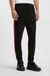 Cotton-terry tracksuit bottoms with contrast side stripes