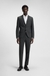 Two-piece slim-fit suit in wool-blend dobby