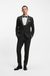Three-piece slim-fit suit in stretch micro jacquard