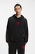 HUGO x RB stretch-cotton hoodie with bull motif