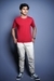 Classic Red Round Neck Cotton T-Shirt