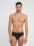 Guess Black Cotton Solid Men Brief
