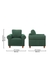 neudot Melody Sofa for Living Room |1 Person Sofa|Premium Fabric with Padded Cushioned Armrest | Solid Wood Frame|1 Seater in Castle Green Color