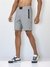 Men's Active Gym Shorts with Bonded  Zipper Pocket Grey