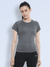 Women's Breathable Light Weight Round Neck T-shirt Grey