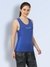Women Racer Back Tank Top Blue