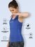 Women Racer Back Tank Top Blue