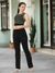 Women's High Waisted All Day Flare Pants Black