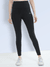 Women's Super High Waisted Satin Finish Sun Protected Tights Black