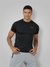 Men's Recycled Polyester Crew Neck Slim Fit T-Shirt Black