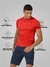 Men's Recycled Polyester Crew Neck Slim Fit T-Shirt Red