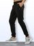 Men's Solid Breathable Gym Track Pants Black