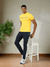 Men's Thermoregulated Quick wicking Crew neck T-shirt Yellow