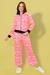 Ninos Dreams Women Flared Pants with Full Sleeves Jacket Coord Set-Pink