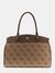 Guess Brown Pu Logo Women Tote Bag