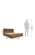 neudot Paris King Engineered Wood King Box Bed - Leon Teak