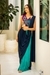 Draped Saree With Embroidered Blouse Set