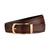 Lapis Bard Ducorium Southwark Belt 35mm Gold plated Buckle with Two Tone Leather Strap - Cognac