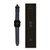 Lapis Bard Classic Leather Apple Watch Strap with Deployment - Navy Blue